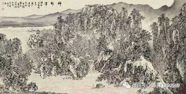 清华大学美术学院书画高研班导师计建清山水画作品欣赏